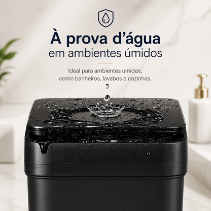 Lixeira automática resistente à água com sensor