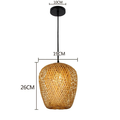 Luminária de Bambu Decoração Relaxante para Ambientes