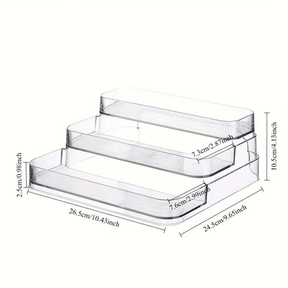 Perfume storage box-Cosmetic storage box, sturdy transparent rack, suitable for kitchen and bathroom countertop cabinet storage