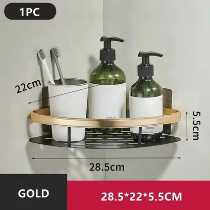 Prateleira de Banheiro sem Furos | Alumínio para Box e Canto