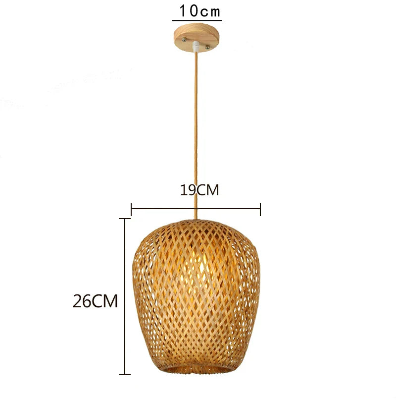 Luminária de Bambu Decoração Relaxante para Ambientes
