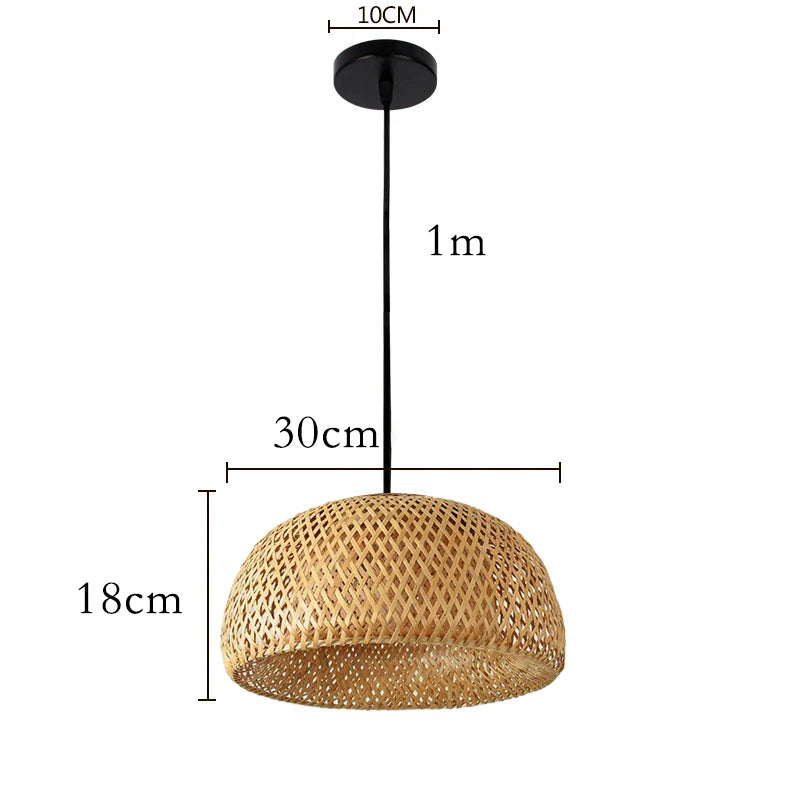 Luminária de Bambu Decoração Relaxante para Ambientes