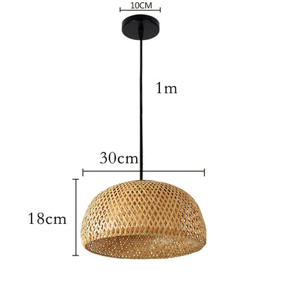 Luminária de Bambu Decoração Relaxante para Ambientes