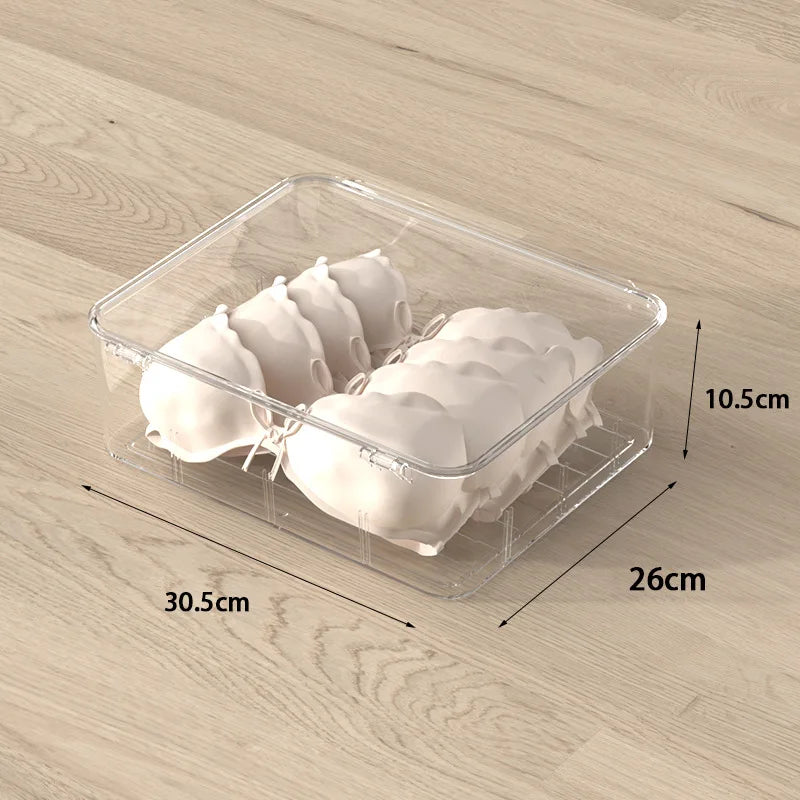 Acrylic Underwear Storage Box, Transparent, Dust-proof with Cover, Bedroom Storage, Bra, Socks Compartment, Storage Artifact