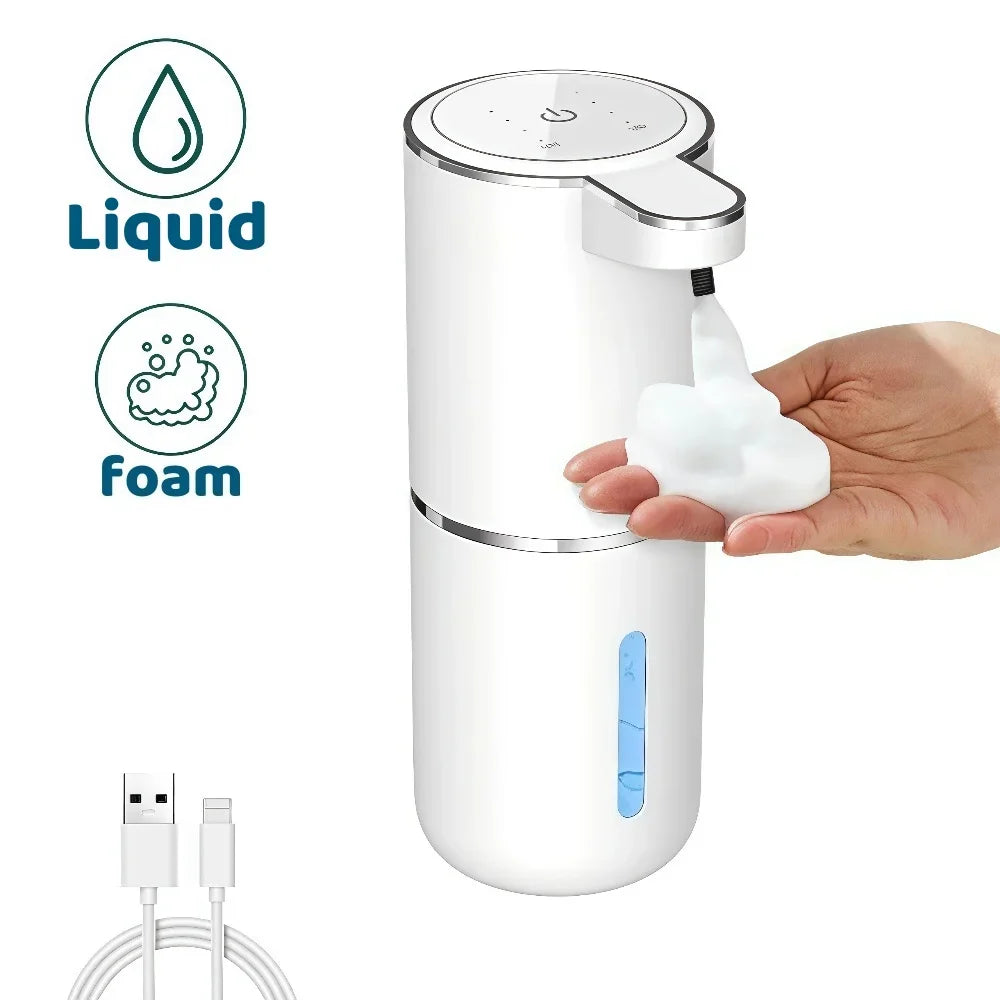 Dispenser Automático de Sabão sem Toque | Sensor Infravermelho USB Recarregável para Banheiro e Cozinha
