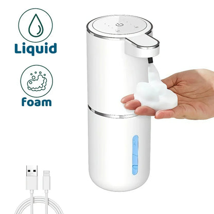 Dispenser Automático de Sabão sem Toque | Sensor Infravermelho USB Recarregável para Banheiro e Cozinha