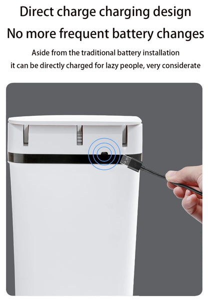 Lixeira Sensor Touch | 12L Automática com Tampa para Cozinha e Banheiro