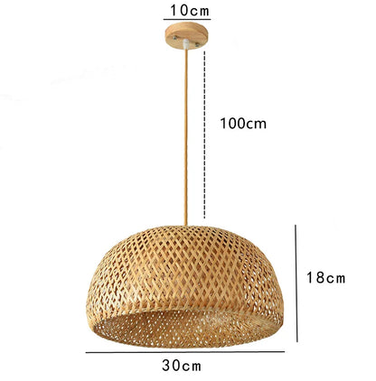Luminária de Bambu Decoração Relaxante para Ambientes
