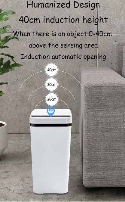 Lixeira Sensor Touch | 12L Automática com Tampa para Cozinha e Banheiro