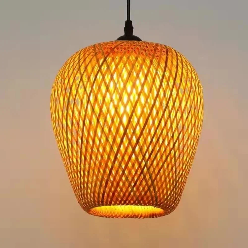 Luminária de Bambu Decoração Relaxante para Ambientes