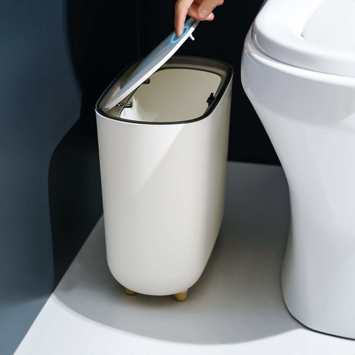 Lixeira Slim Select | Design Moderno para Cozinha e Banheiro