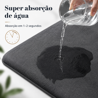 Tapete super absorvente para banheiro