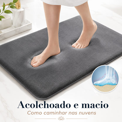 Tapete macio e absorvente para banheiro