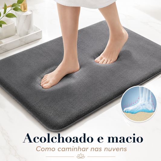 Tapete macio e absorvente para banheiro