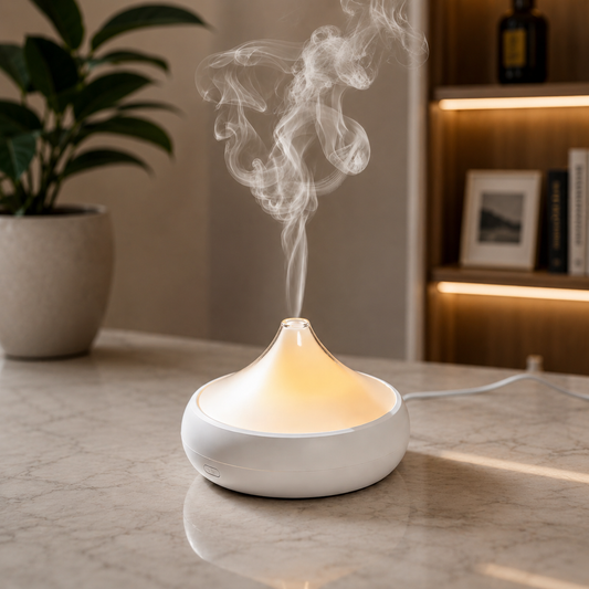 Difusor aromático USB com névoa fria para aromaterapia