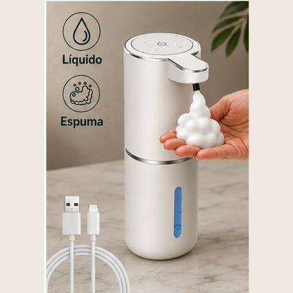 Dispenser de sabonete automático com sensor e saída de espuma