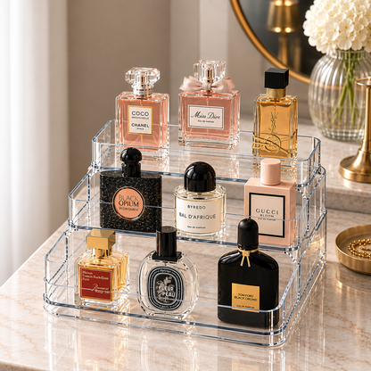 Organizador de Perfumes e Cosméticos com 3 Níveis