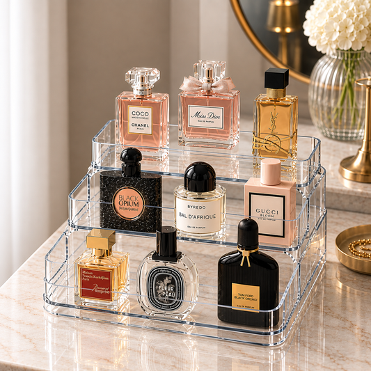 Organizador de Perfumes e Cosméticos com 3 Níveis